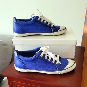 Coach Barrett Shoes, Blue, 7.5